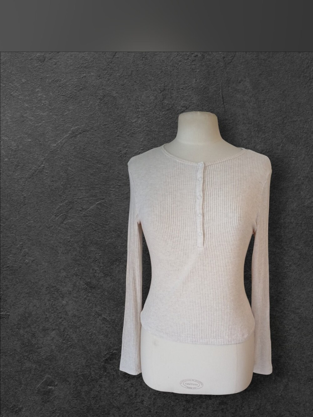 ⚕️Auden Ribbed Button-Front Henley - Picture 2 of 9